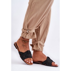 Step in style Japanke za sandale Model Aversa W-112 crne - Zakoračite sa stilom crna 2