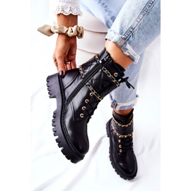 Step in style Radničke čizme Model Caleanor H21-71 Blk Black - Zakoračite sa stilom crna 2