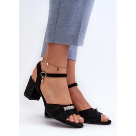 Step in style Sandale Model Narhi 20241 crne - Zakoračite sa stilom crno 1