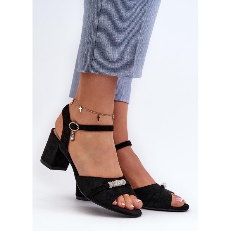 Step in style Sandale Model Narhi 20241 crne - Zakoračite sa stilom crna 1