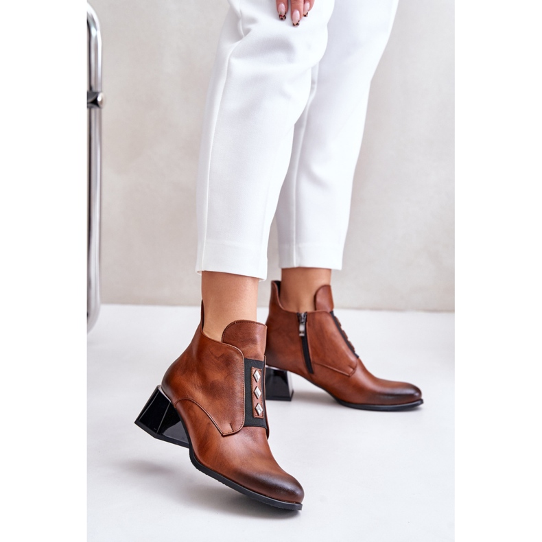 Step in style Čizme Model Zazoo 60504 Smeđe - Zakoračite sa stilom smeđa 1