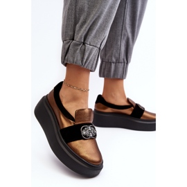 Step in style Cipele Model Laura Messi 2697/744-300 Gold - Korak sa stilom žuta boja 1