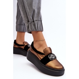 Step in style Cipele Model Laura Messi 2697/744-300 Gold - Korak sa stilom žuta boja 2