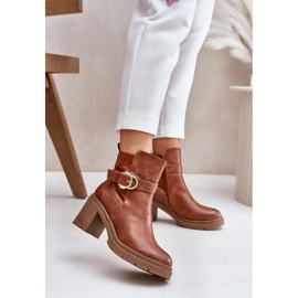 Step in style Čizme Model Inabelle M767 Camel - Zakoračite sa stilom smeđa 1