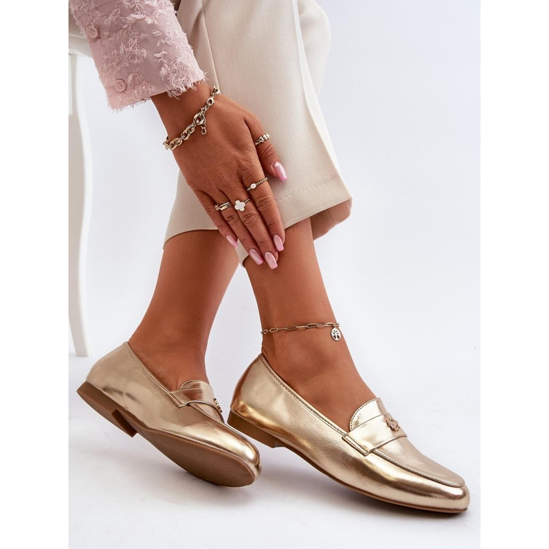 Step in style Mokasine Model Sylvaine 24PB98-6990 Zlatne - Zakoračite sa stilom žuta boja 2