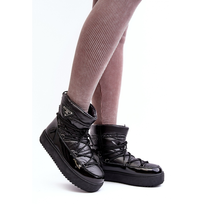 Step in style Čizme za snijeg Model Fleure NB606 Black - Zakoračite sa stilom crno 1