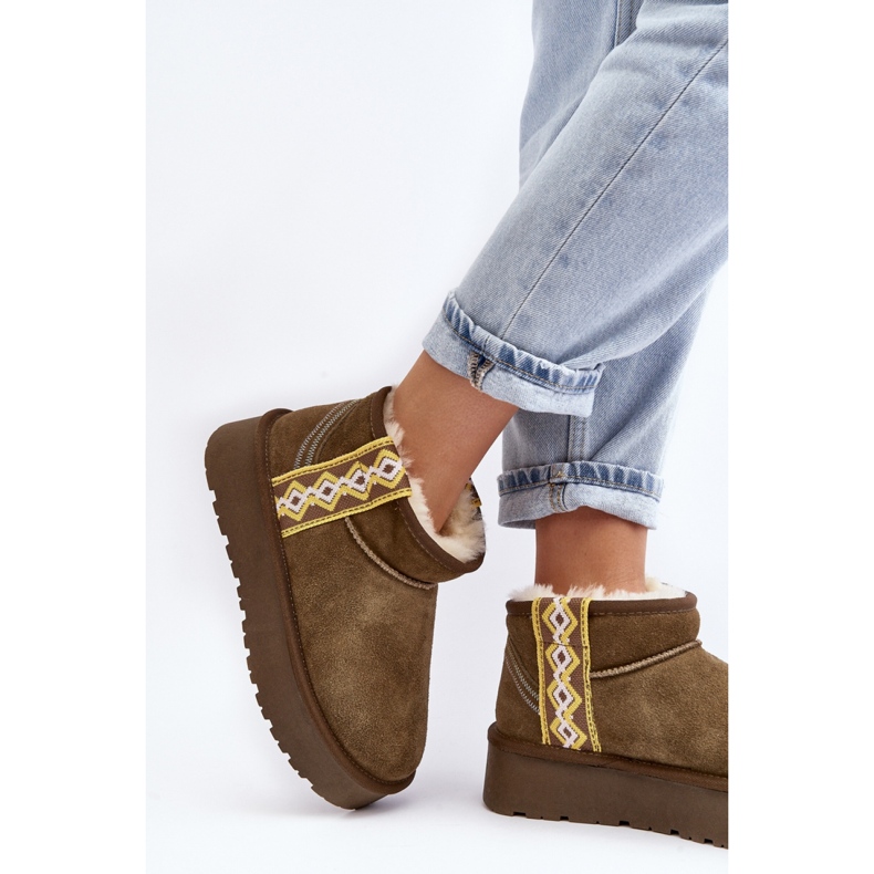 Step in style Čizme za snijeg Model Vebissat W5829 Zelene - Zakoračite sa stilom zelena 2