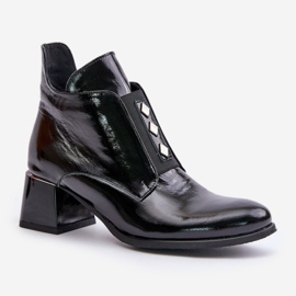 Step in style Čizme Model Zazoo 60504 Black Varnish - Zakoračite sa stilom crna 2