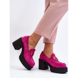 Step in style Cipele Model Zazoo 20170 Fuchsia Suede - Zakoračite sa stilom ružičasta 2