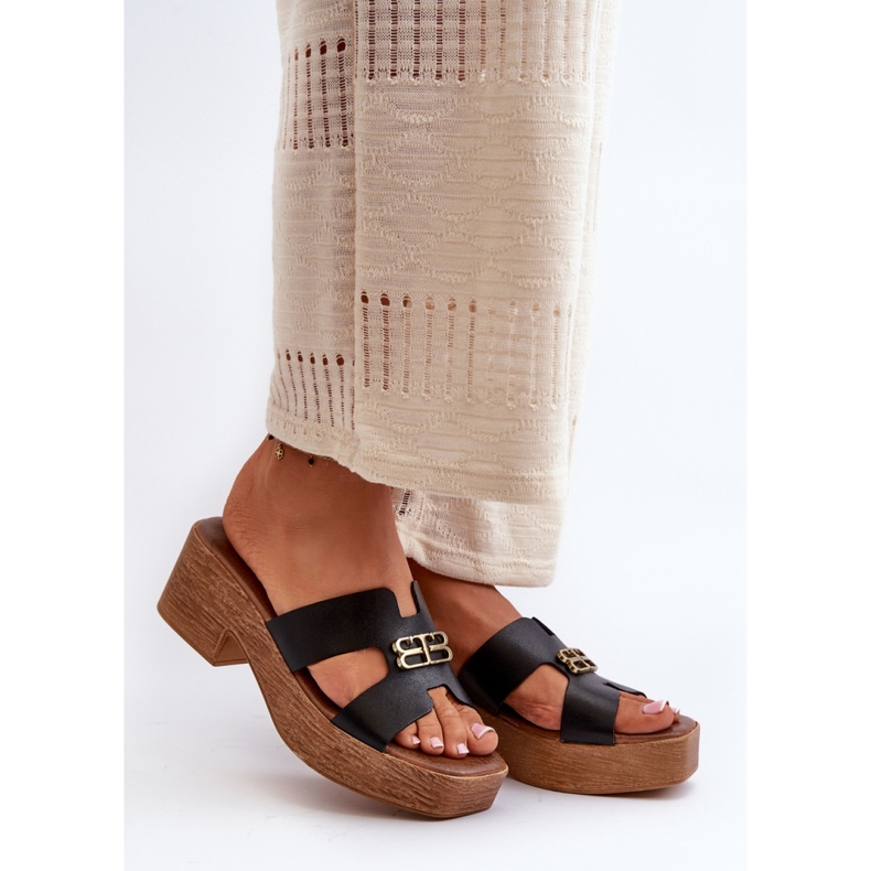 Step in style Japanke za sandale Model Zazoo 40412 crne - Zakoračite sa stilom crna 1