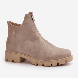 Step in style Čizme Model Verietta RMR23123-11 Zlatne - Zakoračite sa stilom žuta boja 2