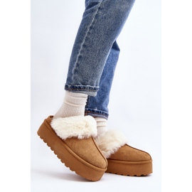Step in style Papuče Model Starlyn BL396 Camel - Zakoračite sa stilom smeđa 1