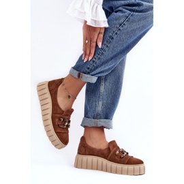 Step in style Cipele Model Lewski 3398 Brown Suede - Zakoračite sa stilom smeđa 1