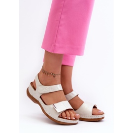 Step in style Sandale Model Iphiope 22SD98-0146 Srebrne - Zakoračite sa stilom siva 1