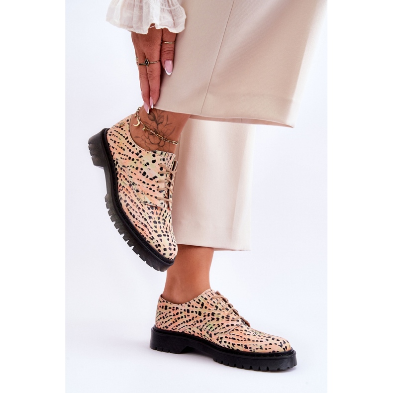 Step in style Oxford cipele Model Maciejka 04087-18 Orange/Black - Korak sa stilom narančasta 1