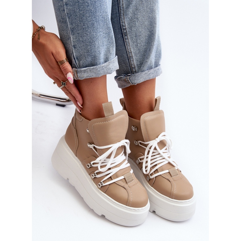 Step in style Sportske cipele Model Zazoo 3416 Bež - Zakoračite sa stilom 2