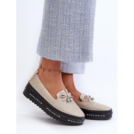 Step in style Mokasine Model S.Barski LR400 Gold - Zakoračite sa stilom žuta boja 1