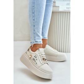 Vinceza Ženske tenisice od prirodne bež kože 1