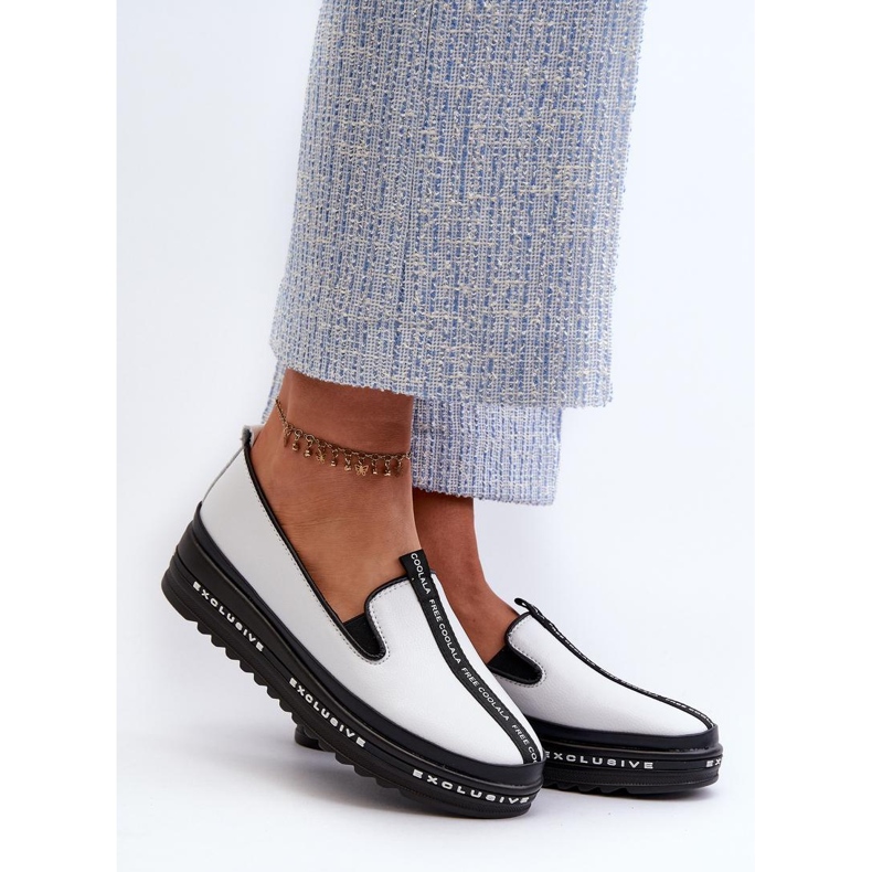 S. BARSKI Ženske cipele Barski od bijele prirodne kože bijela 1