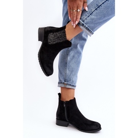 Klasične ženske gležnjače od eko antilop crne boje crna 1