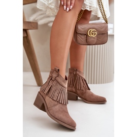 S.Barski Smeđe ženske gležnjače smeđa 1