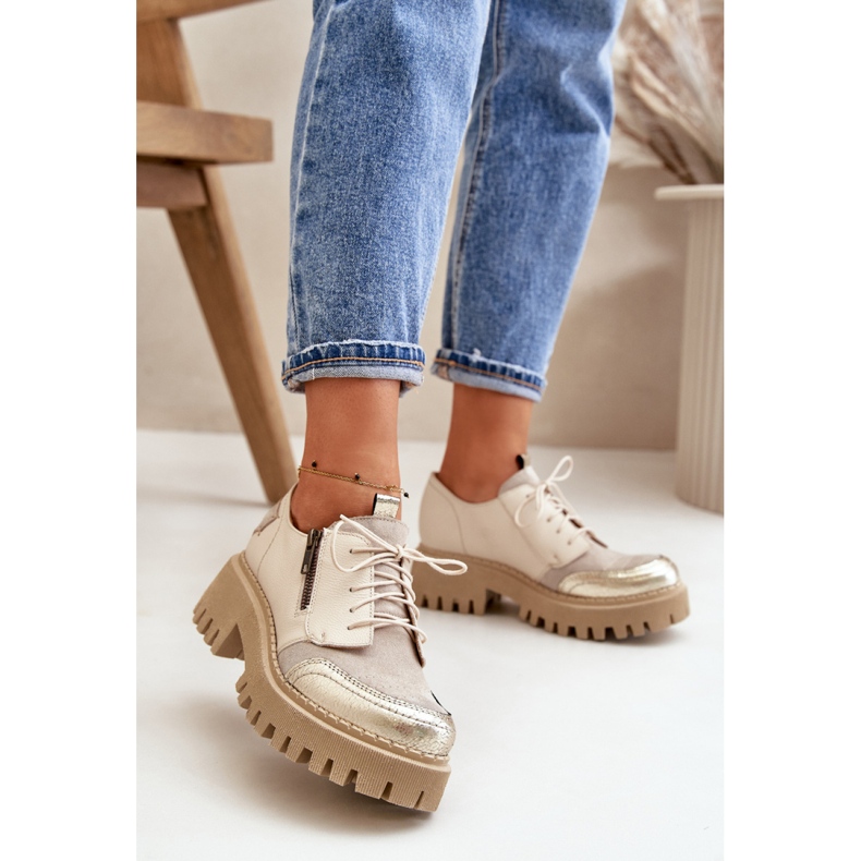 Elegantne ženske cipele Maciejka Beige bež 1