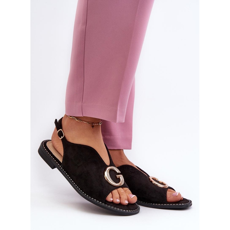 S. BARSKI Elegantne ženske sandale S.Barski crna 1