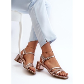 Sergio Leone Prekrasne ženske sandale od eko kože ružičasta 1