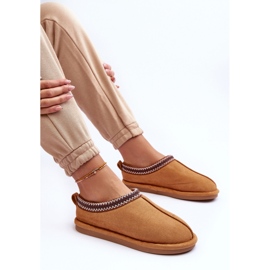 Papuče od devinog krzna smeđa 1