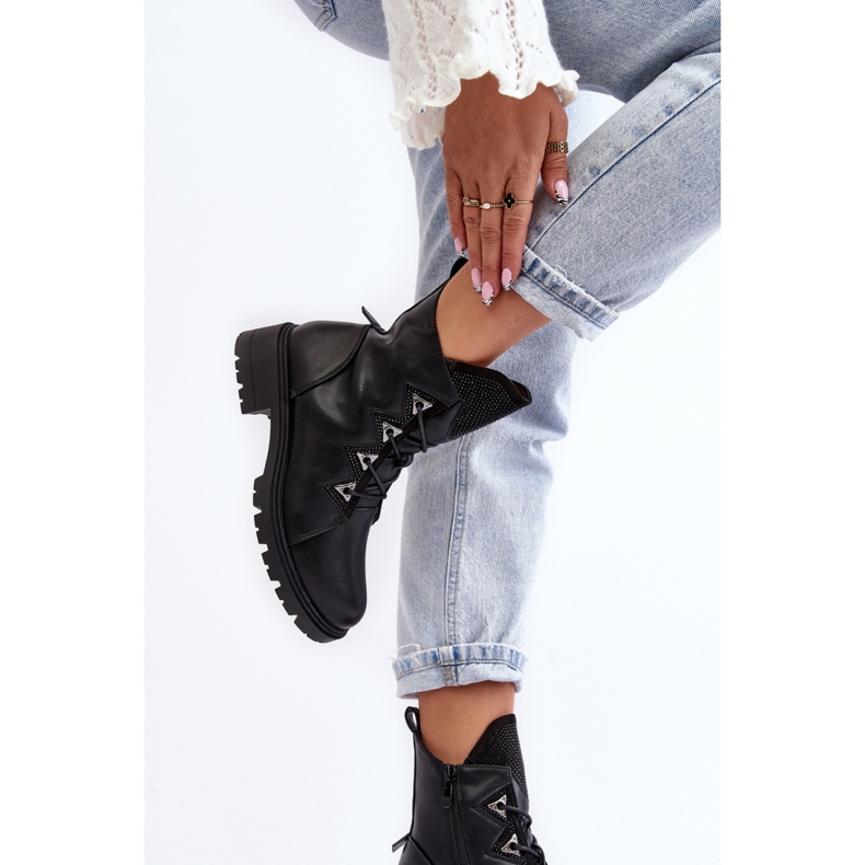 Model S.Barski HY93-52A Crne čizme crna 2