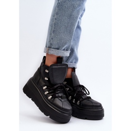 Visoke sportske cipele Model Zazoo 3416 crne crna 1