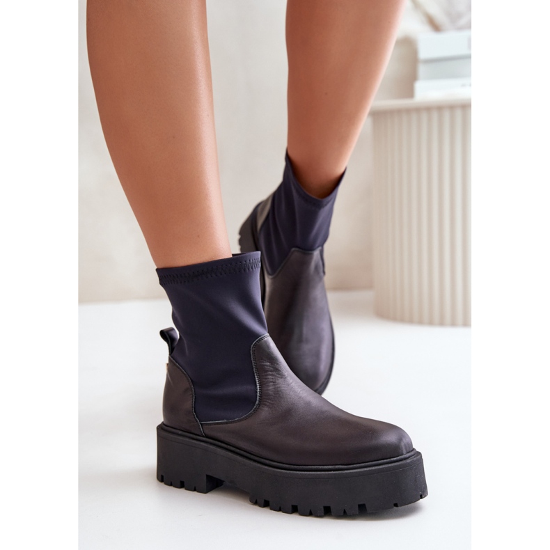 Gležnjače na slip-on model Zazoo Black crna 1