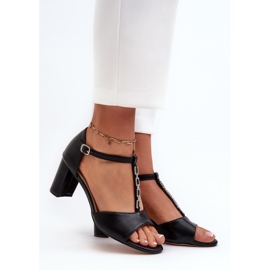 Sandale s ukrasima 24SD98-7148 crne crna 1