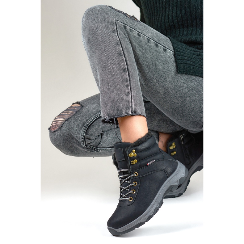 Cipele za planinarenje Model 1696-1B crne - PRIMO crna 2