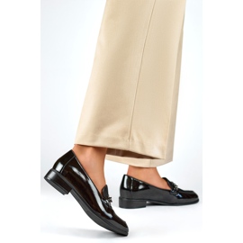 Ženske cipele s lancem 24-12309B crne crna 1