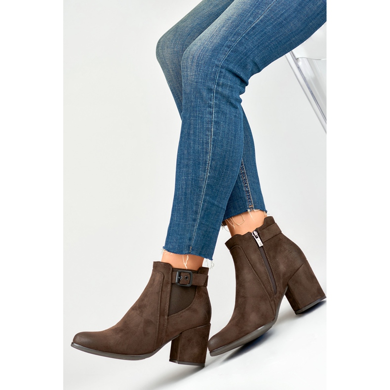 Ženske čizme izolirane krznom 260034BR-SU smeđe smeđa 1