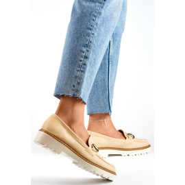 Ženske cipele s ukrasom GQ97BE, bež 1