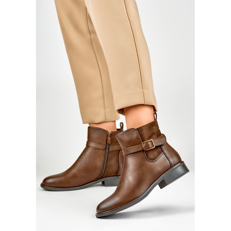 Ženske neizolirane čizme CH2228BR smeđe smeđa 2