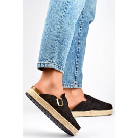 DM802B Ženske zatvorene japanke, crne crno 1