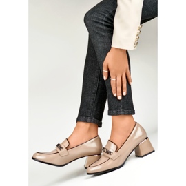 Ženske cipele s lancem GD-FL470BE, bež 1