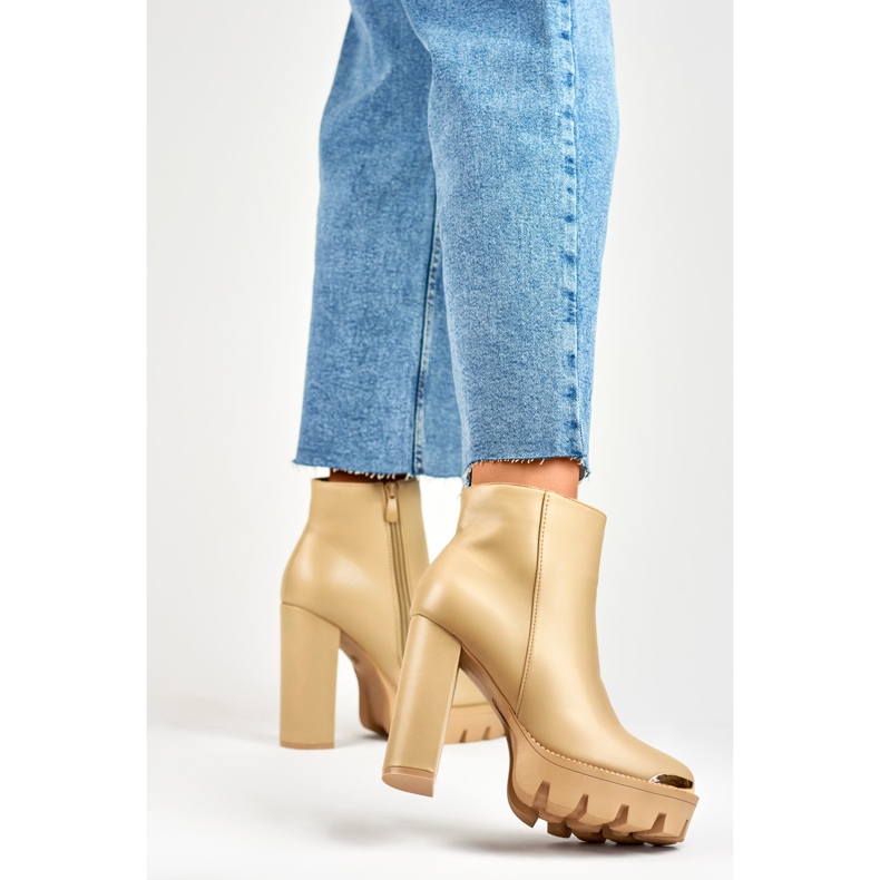 Čizme Model NS313KH Bež - PRIMO 1