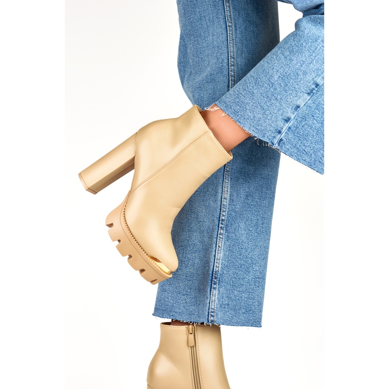 Čizme Model NS313KH Bež - PRIMO 2