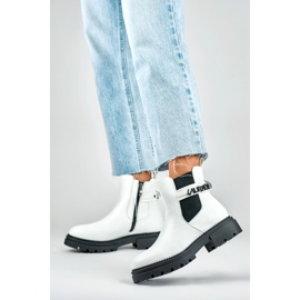 Chelsea čizme Model 250005W-PU Bijele - PRIMO bijela 2