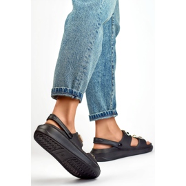 Ženske sandale s ukrasima JHC3071B, crne crno 1