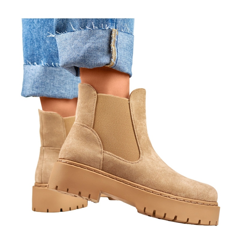 Chelsea čizme Model HB-170KH Bež - PRIMO 2