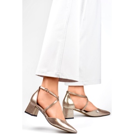 Ženske metalik cipele GD-FL1150T srebrne siva 1