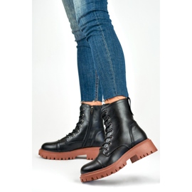 Radnički model Brigitte 250044OR-PU crna/narančasta - PRIMO 2