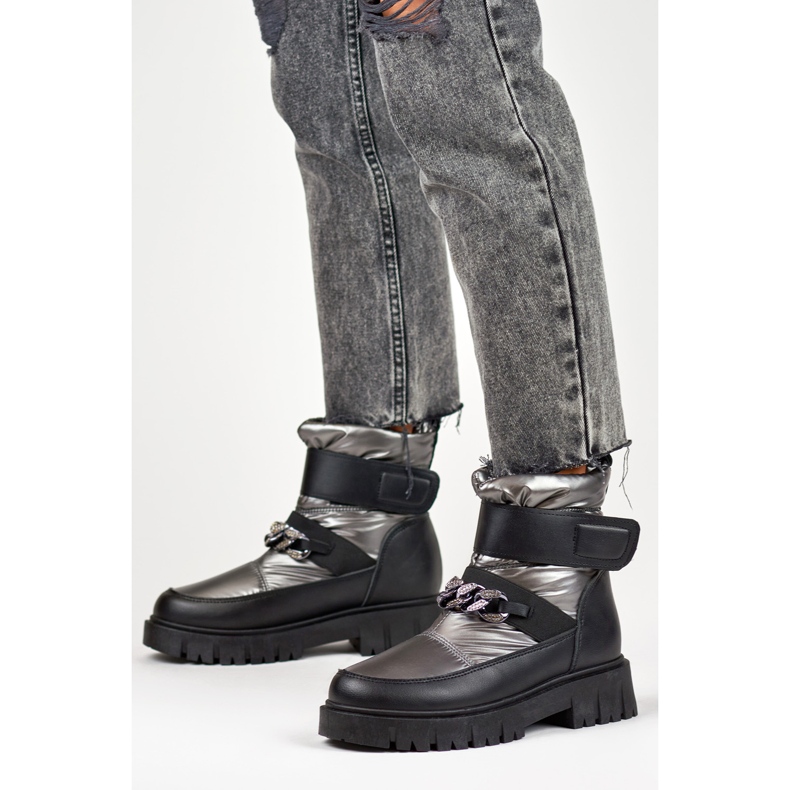 Čizme za snijeg Model JH-5SI Srebrna srebro 1