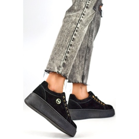 Ženske sportske cipele na platformu TL251B, crne crna 1