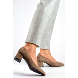 Ženske salonke GD-XR-103B-KH Smeđe smeđa 1